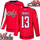 Capitals #13 Vrana Red With Special Glittery Logo Adidas Jersey,baseball caps,new era cap wholesale,wholesale hats